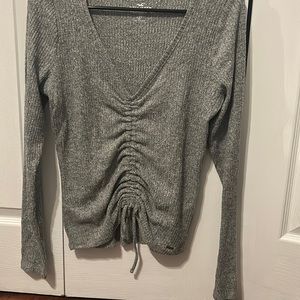 Grey hollister long sleeve